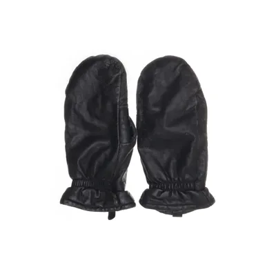 Mittens (Black) from Handskmakaren Leather, Polyester