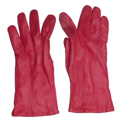 Gants en cuir (Rouge) de Vezzano Cuir, Laine