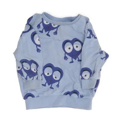 Collegetröja (Blå, Flerfärgad) från Babblarna x KappAhl Bomull, Elastan