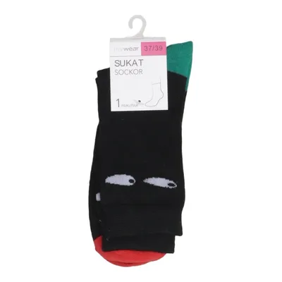 Socks (Black, Green, Red) from MyWear Elastane, Polyester