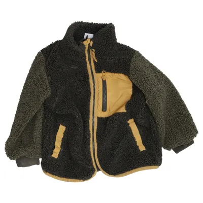 Fleecejakke (Brun, Grøn, Flerfarvet) fra Lindex Kids Polyester