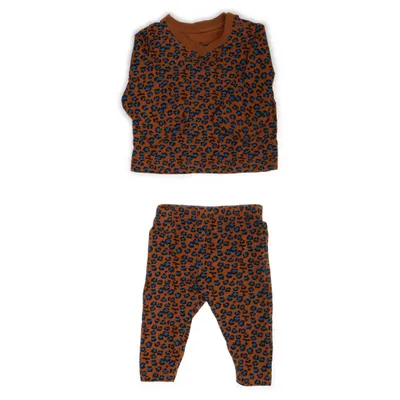Set (Bruin, Blauw) van ICA Katoen, Elastaan