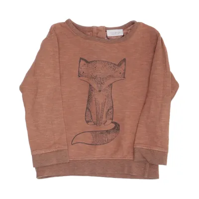 Langærmet t-shirt (Brun) fra Next Baby Bomuld, Polyester