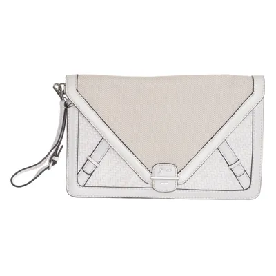 Clutch bag (White, Beige) from Guess