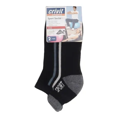 Socks (Black, Gray) from Crivit Sports Cotton, Elastane, Polyamide