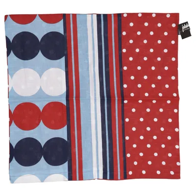 Cushion cover (Red, Blue, White) from Jakobsdals Cotton