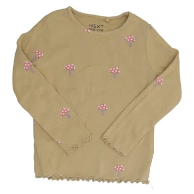Långärmad t-shirt (Beige, Flerfärgad) från Next Bomull, Elastan