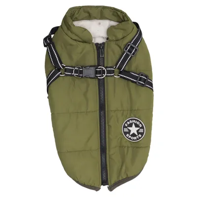 Manteau pour chien (Vert) de V.Pet.B.R Polyester