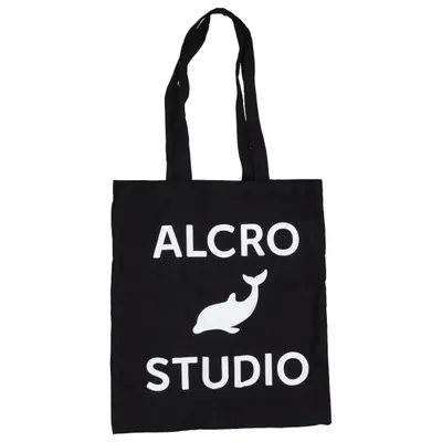Canvas tas (Zwart, Wit) van Alcro Katoen