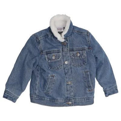 Veste en jeans fourrée (Bleu, Blanc) de Looney Tunes Polyester