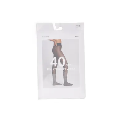 Nylonstrumpbyxor (Svart) från Lindex Elastan, Polyamid