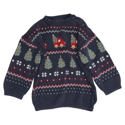 Julesweater (Blå, Flerfarvet) fra H&M Bomuld