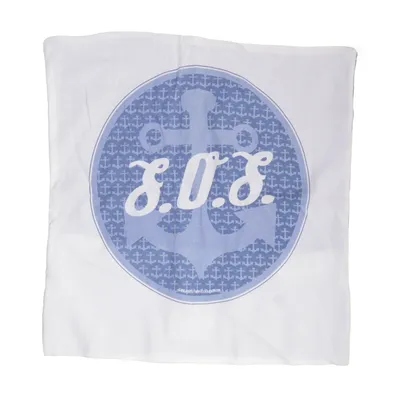 Taie d'oreiller (Blanc, Bleu) de Luxus Coton