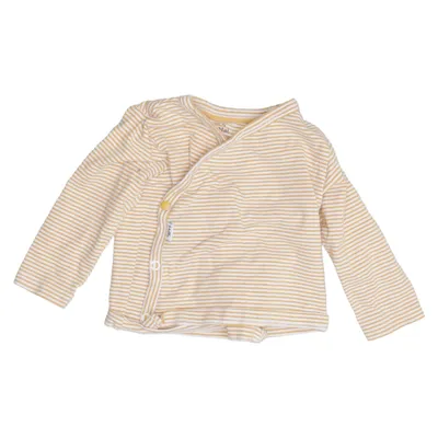 Wrap cardigan (Yellow, White) from Prénatal Cotton, Elastane