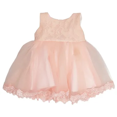 Robe de fille de fleur (Rose) de Little P