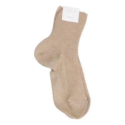 Chaussettes (Or) de Sézane Coton, Élasthane, Polyamide, Polyester