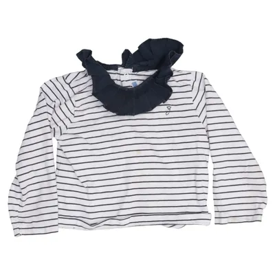 T-shirt à manches longues (Blanc, Bleu) de Jacadi