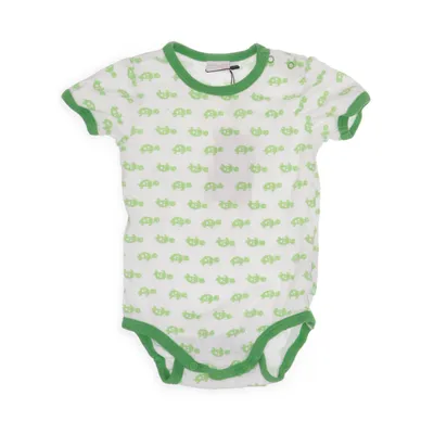 Body (Vit, Grön) från Baby by Lindex Bomull