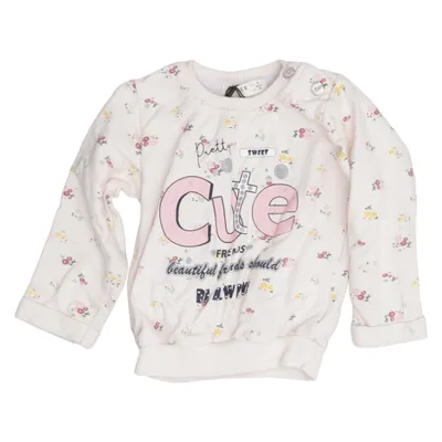 Sweatshirt (Wit, Meerkleurig) van Breeze Girls Katoen, Elastaan