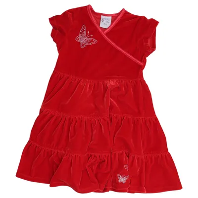 Robe (Rouge) de Girls Wear Élasthane, Polyester