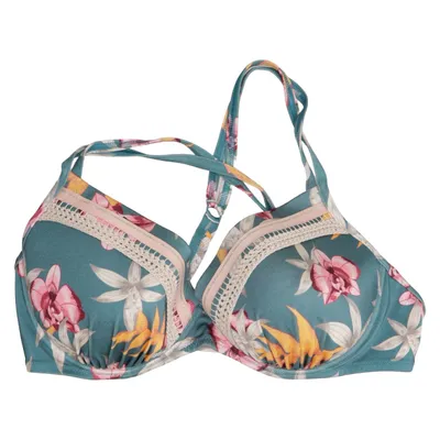 Bikini top (Blauw, Meerkleurig) van Watercult Elastaan, Polyamide
