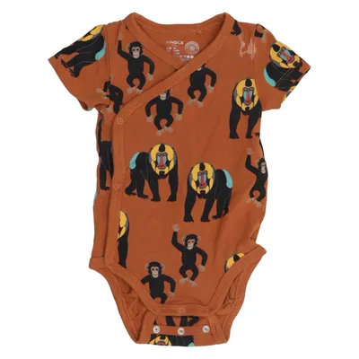 Body (Brown, Multicolored) from Lindex Baby Cotton, Elastane