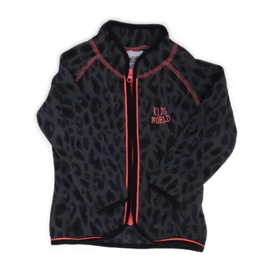 Fleecejacka (Grå, Svart) från Kids World Polyester