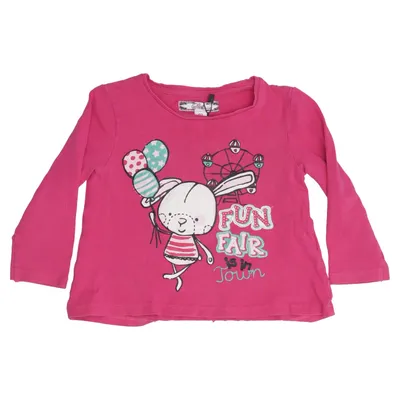 Långärmad t-shirt (Rosa, Flerfärgad) från Skil Bomull, Elastan