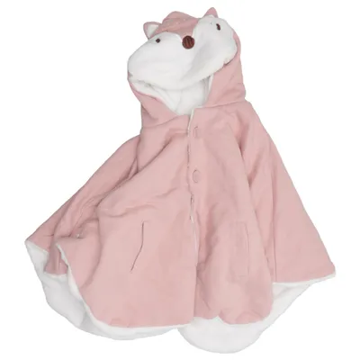 Cape (Pink, White) Cotton, Polyester