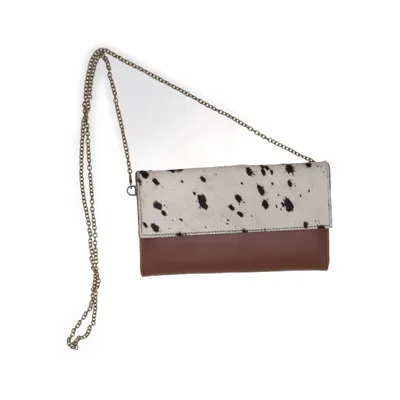 Axelremsväska (Brun, Vit, Svart) från Au Gre F