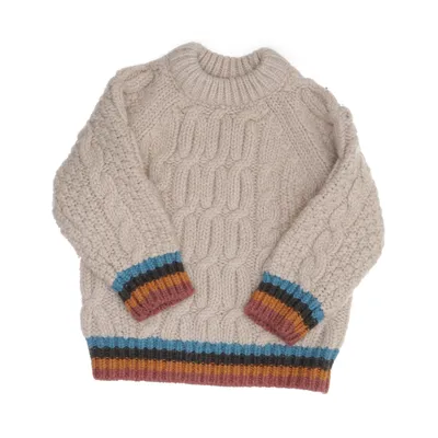 Tröja (Beige, Blå, Brun) från Zara Baby Akryl, Polyamid