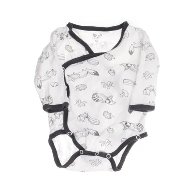 Body (Vit, Svart) från Newborn Bomull, Viskos