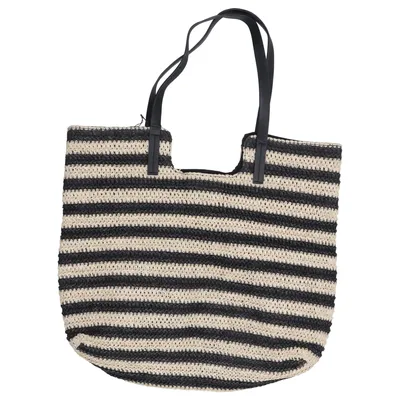 Strandtaske (Sort, Beige) fra Primark