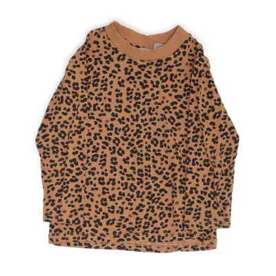 Långärmad t-shirt (Brun, Svart) från Mini Gina Tricot Bomull