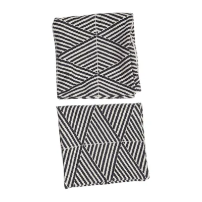 Kuddfodral (Svart, Vit) från H&M Home Bomull