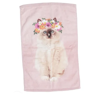Serviette (Rose, Multicolore) de H&M Home Coton