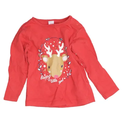 T-shirt à manches longues (Rouge) de Dopo Dopo Baby Coton
