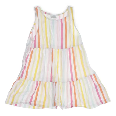 Klänning (Vit, Flerfärgad) från Lindex Kids Bomull