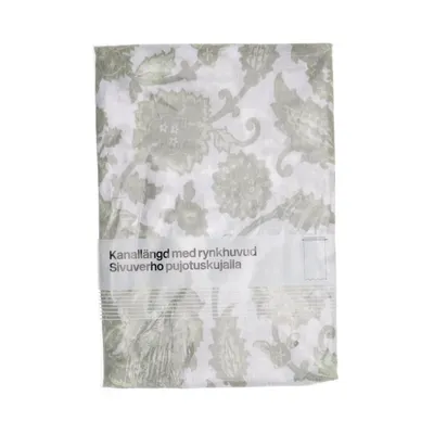 Rod pocket curtain (Green, White) from Hemtex Polyester