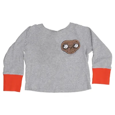 Långärmad t-shirt (Grå, Orange) från Mini Rodini Bomull