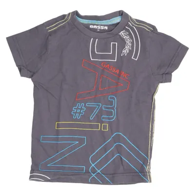 T-shirt (Gris, Multicolore) de Gassa Coton