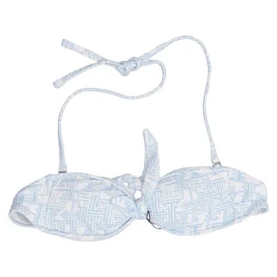 Bikini top (Blue, White) from Heidi Klein Elastane, Polyamide, Polyester