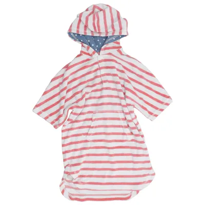 Badponcho (Rood, Wit, Blauw) van Boden Katoen, Polyester