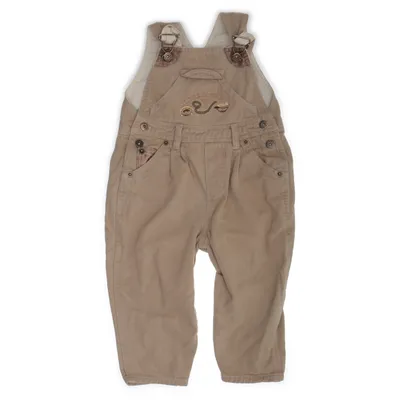 Hängselbyxor (Beige) från Andrea Bomull