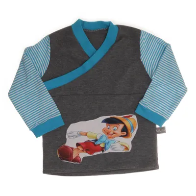 Langarmshirt (Grau, Mehrfarbig) von Mit Selbsigemacht