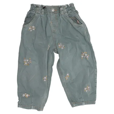 Jean (Vert) de Zara Coton, Élasthane, Polyester