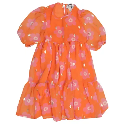 Kjole (Orange, Pink, Guld) fra Never Fully Dressed Polyester