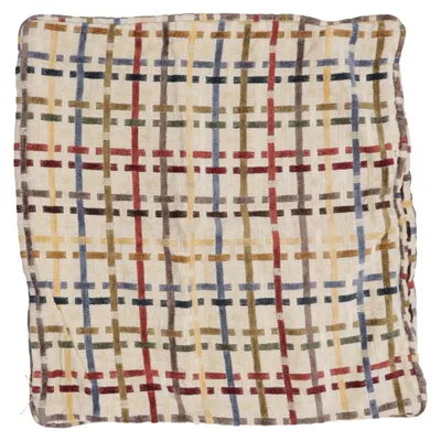 Sierkussensloop (Beige, Meerkleurig) van Jonelle Katoen, Viscose