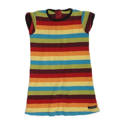 Dress (Red, Multicolored) from Villervalla Cotton