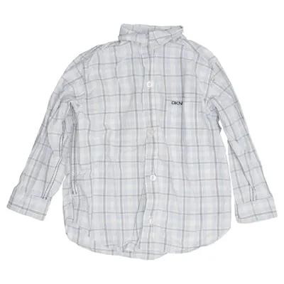 Shirt (Blue, White) from DKNY Cotton